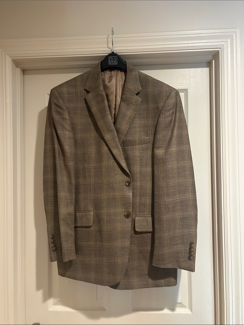 Jos. A. Bank Men's Brown Plaid Sport Coat